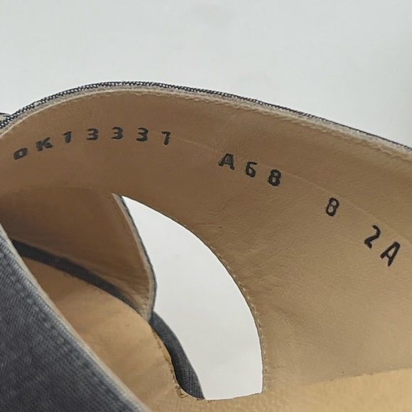 Salvatore Ferragamo Grey leather strap sandals size 8 - Picture 10 of 10